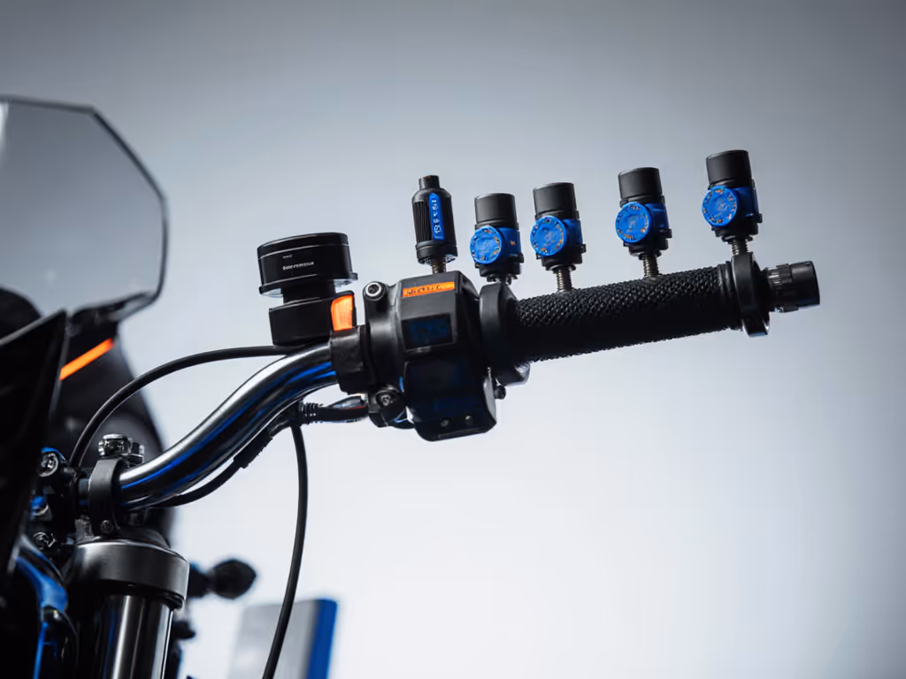 vibration_testing_setup_showing_accelerometer_mounts_on_motorcycle_handlebars