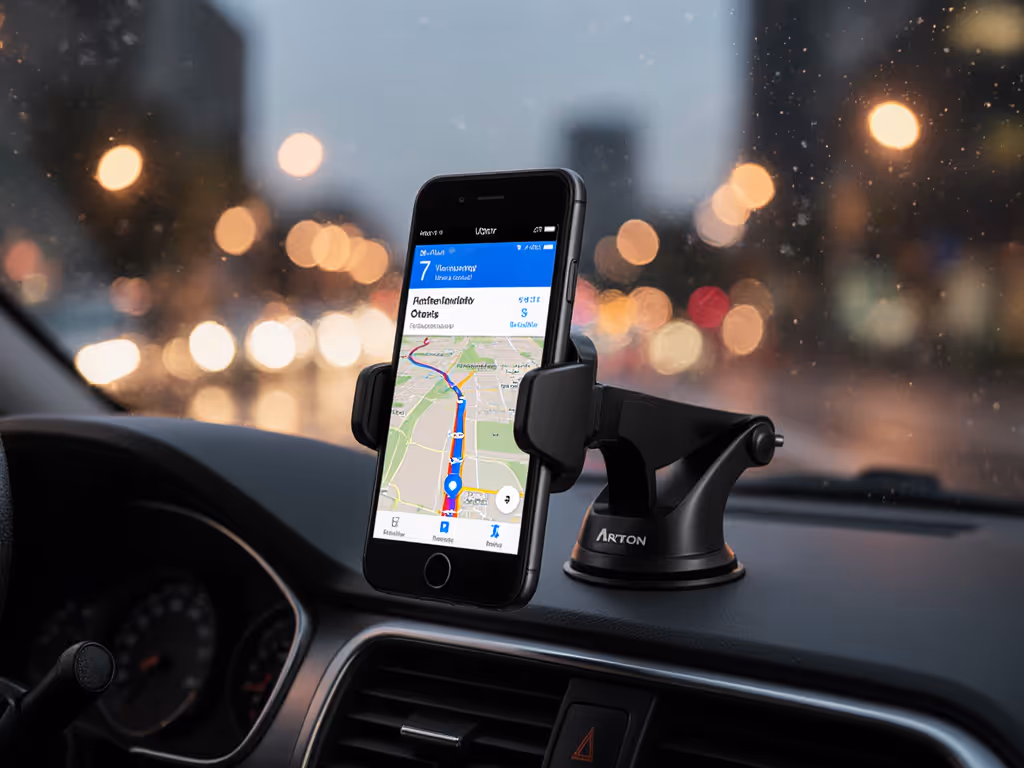 Arkon Rideshare Mount: No-Slip Uber & Lyft Phone Holder