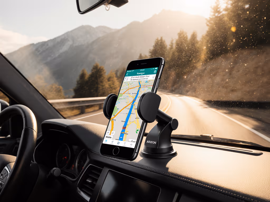Arkon One-Handed Magnetic Mount: Secure on Bumpy Roads